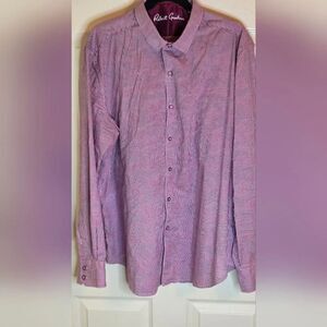Robert Graham XL Pink Blue Checkered Lslv Men's Shirt